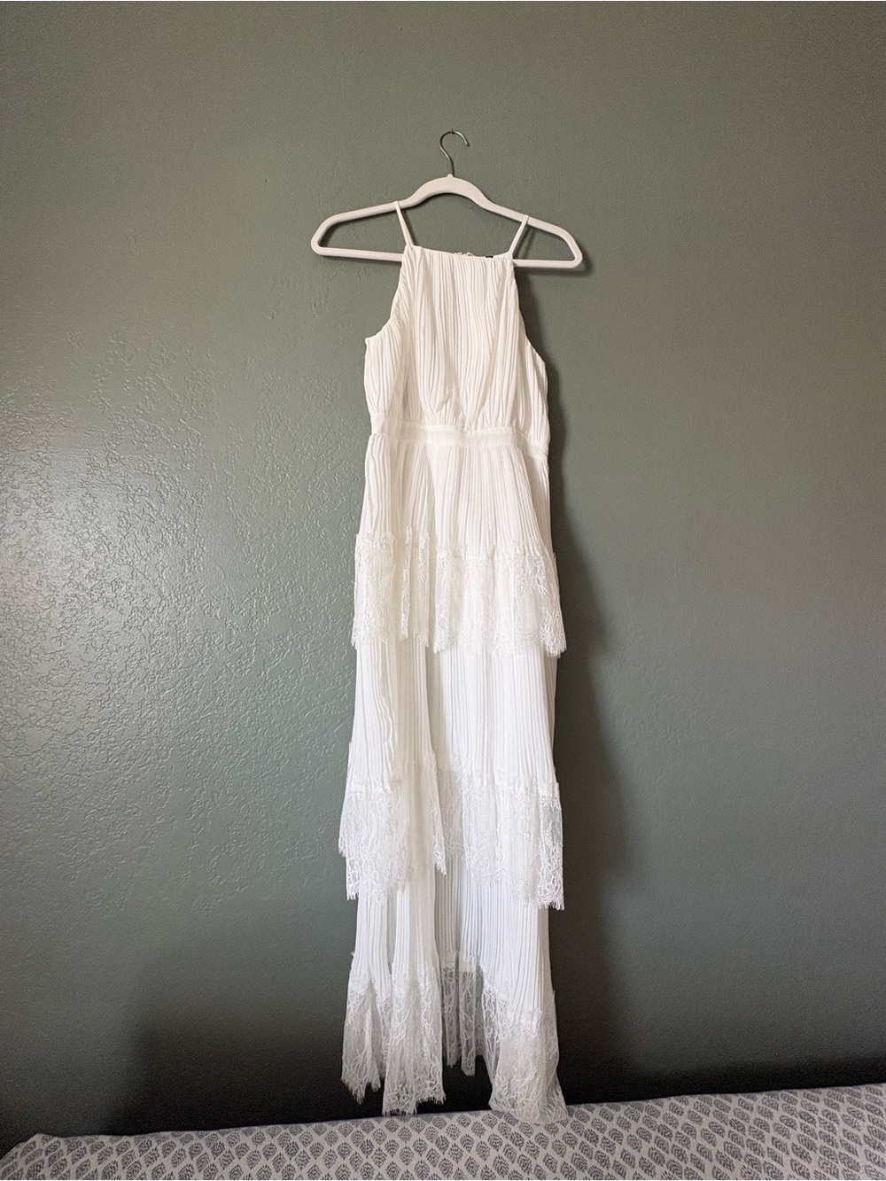 Lulu's White Tiered Lace Maxi Dress - Boho Chic